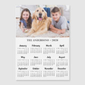 2026 Aangepaste Foto & Familienaam Kalender Kaart (Voorkant)