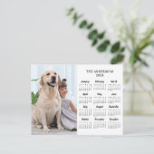 2026 Aangepaste Foto Huisdier Hond Kinderen 12 Maa Feestdagenkaart (Staand voorkant)