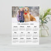 2026 Aangepaste Foto Huisdier Puppy Hond 12 Maand  Feestdagenkaart (Staand voorkant)