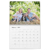 2026 Aangepaste foto Maak je eigen familie Kalender (Feb 2027)