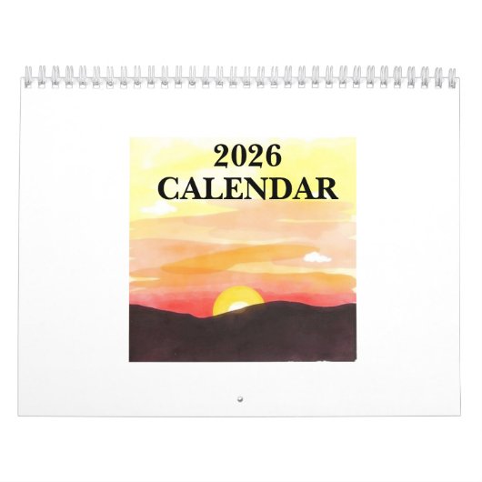 2026 Aangepaste Fotokalender Kalender (Hoes)