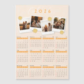2026 Aangepaste Fotokalender Magnetische Kaart (Voorkant)
