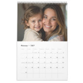 2026 Aangepaste gezelfoto vintage 70s Kalender (Feb 2027)