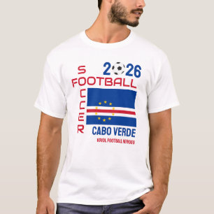 2026 Aangepaste Kaapverdië Voetbal KAAPVERDIË VOET T-shirt