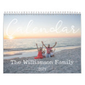2026 Aangepaste wandkalender | Familiefotogift Kalender (Hoes)