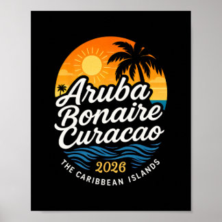 2026 ABC-eilanden Aru Bonaire Curacao Cruise Vakan Poster