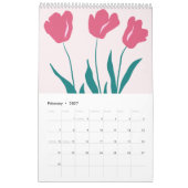 2026 Abstracte botanische kalender (Feb 2027)