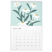 2026 Abstracte botanische kalender (Jan 2027)