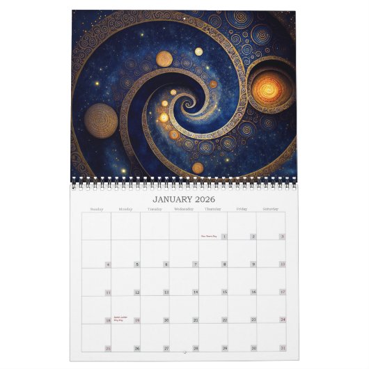 2026 Abstracte Kosmos Surreal Space Art Kalender (Jan 2026)