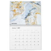 2026 Abstracte Kunstkalender met Vloeibare Kunst Kalender (Jan 2027)