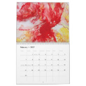 2026 Abstracte Kunstkalender met Vloeibare Kunst Kalender (Feb 2027)