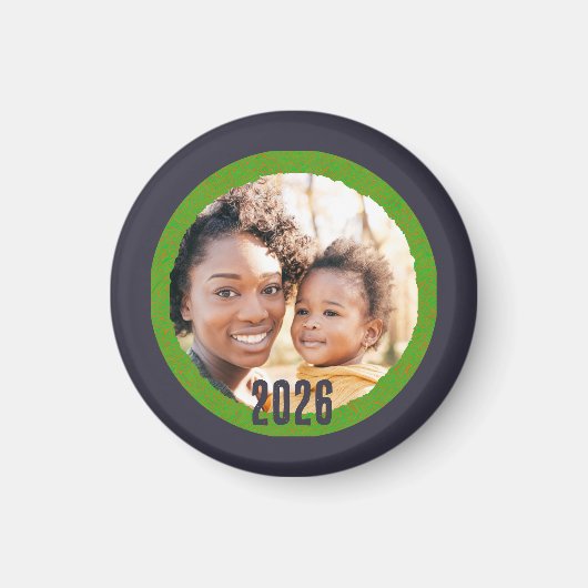 2026 Add Photo New Year Magnet (Voorkant)