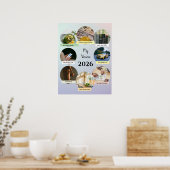 2026 Aesthetic Pastel Circles Vision Poster (Keuken)