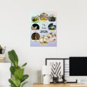 2026 Aesthetic Pastel Circles Vision Poster (Thuiskantoor)