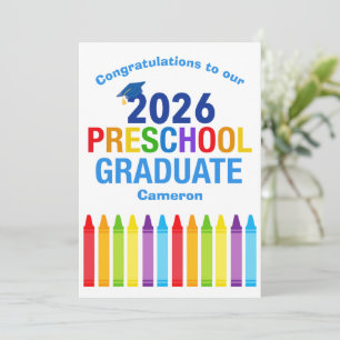 2026 Afgestudeerde Peuter Cute Afstudeercadeau Kaart