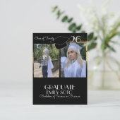 2026 Afstudeercollage Script Goud Zwart Briefkaart (Staand voorkant)