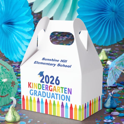 2026 Afstudeerfeest Kleuterschool Aangepast School Bedankdoosjes (Feest)