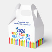 2026 Afstudeerfeest Kleuterschool Aangepast School Bedankdoosjes (Voorkant Zijde)