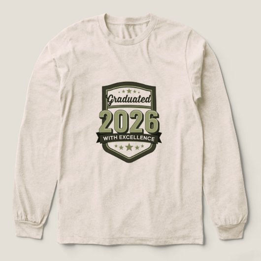 2026 Afstudeerontwerp Tri-Blend Shirt (Voorkant)