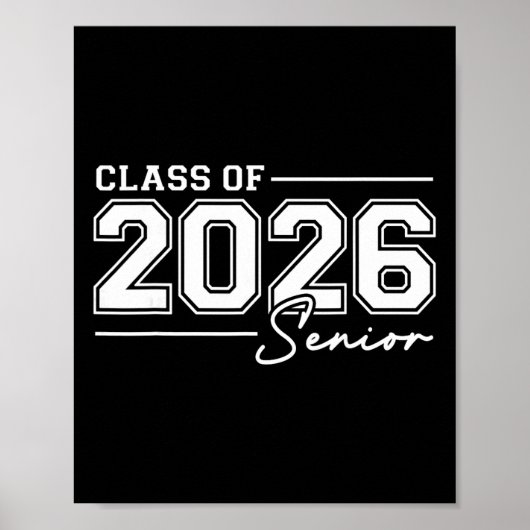 2026 Afstuderen Cl Van 2026 Senior 2026 Poster (Voorkant)