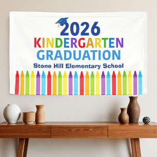 2026 Afstuderen Kleuterschool Basisschool Spandoek