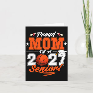 2026 afstuderen trotse moeder van een basketbal ei kaart