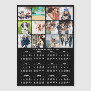 2026 Agenda 12 Foto Collage Magneet