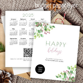 2026 agenda bedrijfs QR promotionele feestdagen ka Flyer