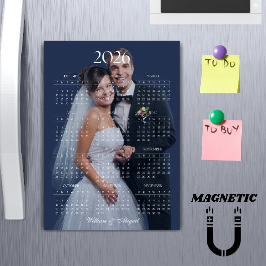 2026 Agenda Bewerkbaar Kleur Aangepaste Foto Magne