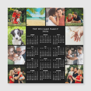 2026 Agenda Familie 10 Foto Collage Magneet