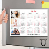2026 Agenda Foto Collage Magneet met Eigen Naam