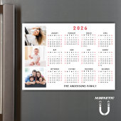 2026 Agenda Foto Collage Magneet met Eigen Naam