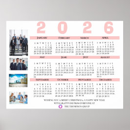 2026 Agenda Foto Kerst Nieuwjaar Zakelijk Poster