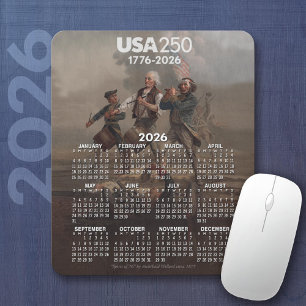 2026 Agenda - Geest van 76 - America's 250ste verj Muismat