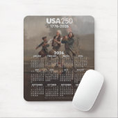 2026 Agenda - Geest van 76 - America's 250ste verj Muismat (Met muis)