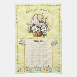 2026 Agenda Handdoek Gele Madelief Godsgeschenk