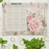 2026 Agenda Handdoek Het Onze Vader Roze Rozen (Gevouwen)