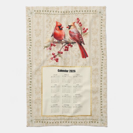 2026 Agenda Handdoek Kardinalen (Verticaal)