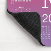 2026 Agenda Monogram op Roze naar Paarse Gradiënt Muismat (Hoek)