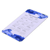 2026 Agenda Oceaan Blauwe Marmeren Golven Magneet (Linkerzijde)