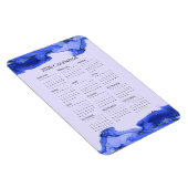 2026 Agenda Oceaan Blauwe Marmeren Golven Magneet (Rechterzijde)