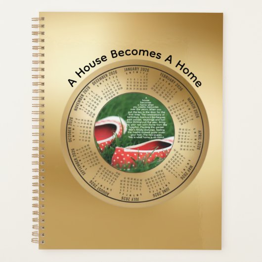 2026 Agenda Planner Een huis wordt een thuis (Voorkant)