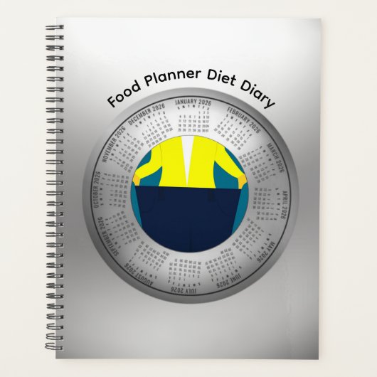 2026 Agenda Planner Voedsel- en Dieetdagboek (Voorkant)