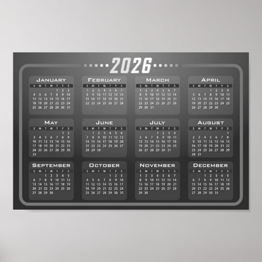 2026 Agenda  Poster (Voorkant)