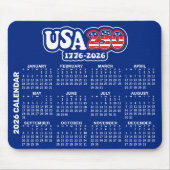 2026 Agenda - Spirit of 76 - America's USA 250 Muismat (Voorkant)