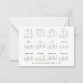 2026 agenda uw logo zakelijke Nieuwjaarsvakantie Notitiekaartje (Achterkant)