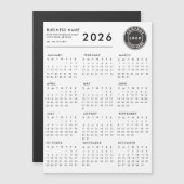 2026 Agenda Zakelijk Logo Aangepaste Magneet (Voorkant / Achterkant)
