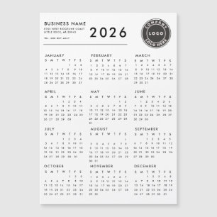 2026 Agenda Zakelijk Logo Aangepaste Magneet