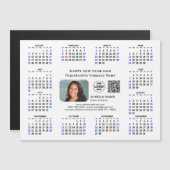 2026 Agenda Zakelijk Logo QR Modern Zwart Eenvoudi (Voorkant / Achterkant)