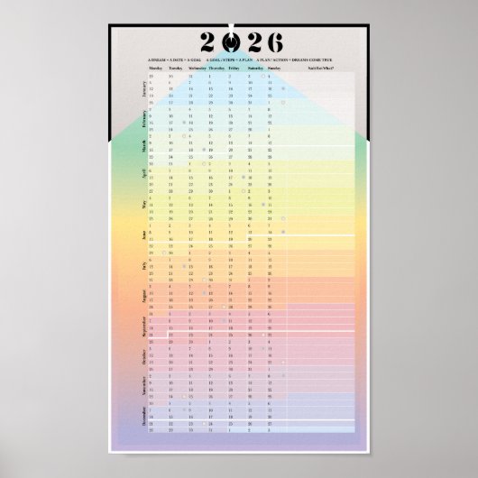2026 Agendaar - Maanplanner Poster (Voorkant)